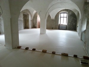 Krupka - lité podlahy